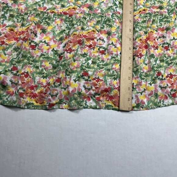 LOFT Plus Size Dress PL NWT Boho Tiered Ruffle Flutter Sleeve Summer Floral - Picture 7 of 11